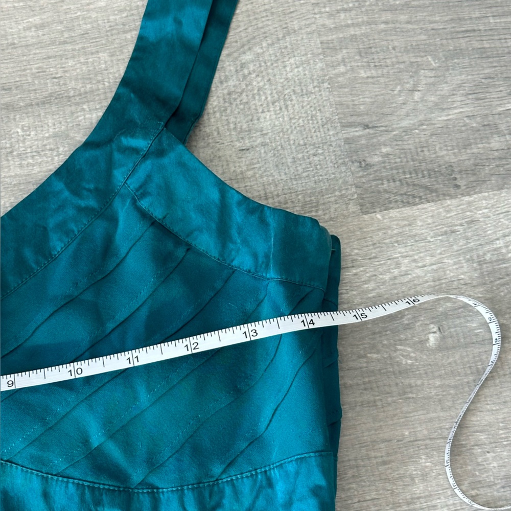 Y2K RW&CO Blue Silk Cami Tank - Picture 5 of 7